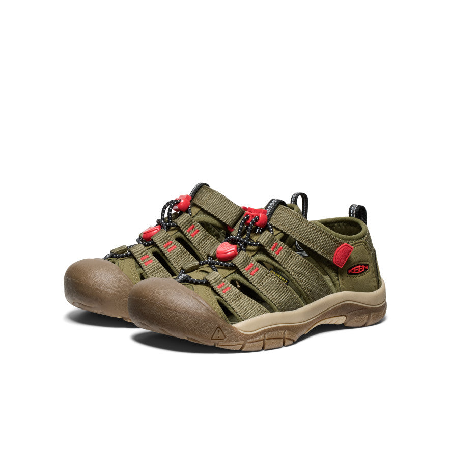 Big Kids' Newport H2 | Martini Olive/Aura Orange - Image 3