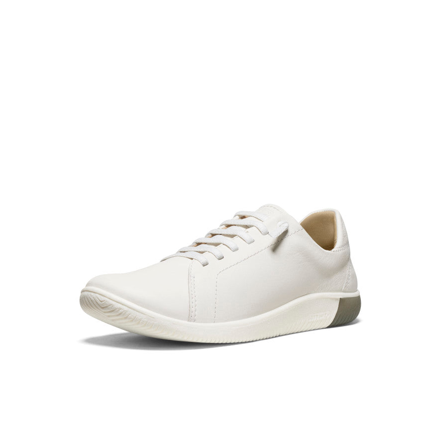 Women's KNX Leather Sneaker | Star White/Star White - Image 3