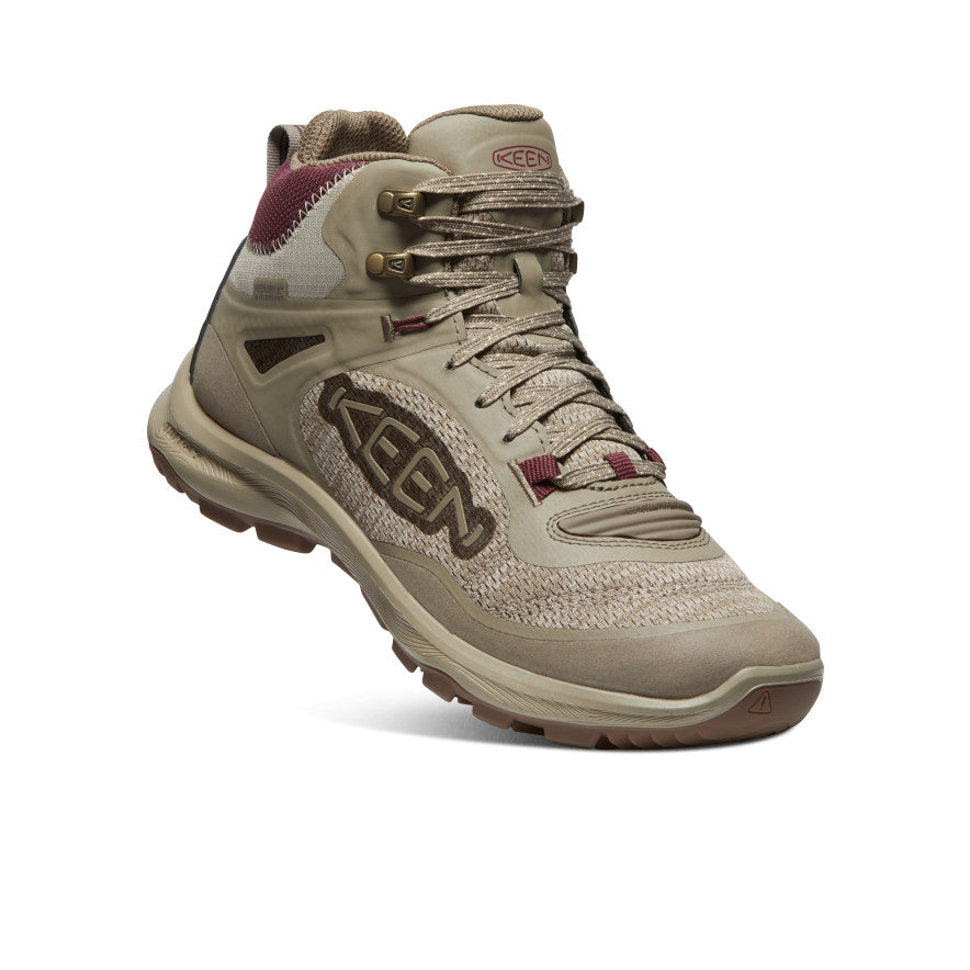 Women's Terradora Flex Waterproof Hiking Boot | Plaza Taupe/Windsor Wine - Image 3