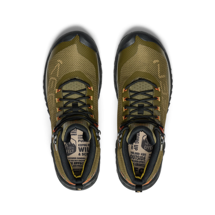 Men's NXIS EVO Waterproof Boot | Dark Olive/Gold Flame - Image 4