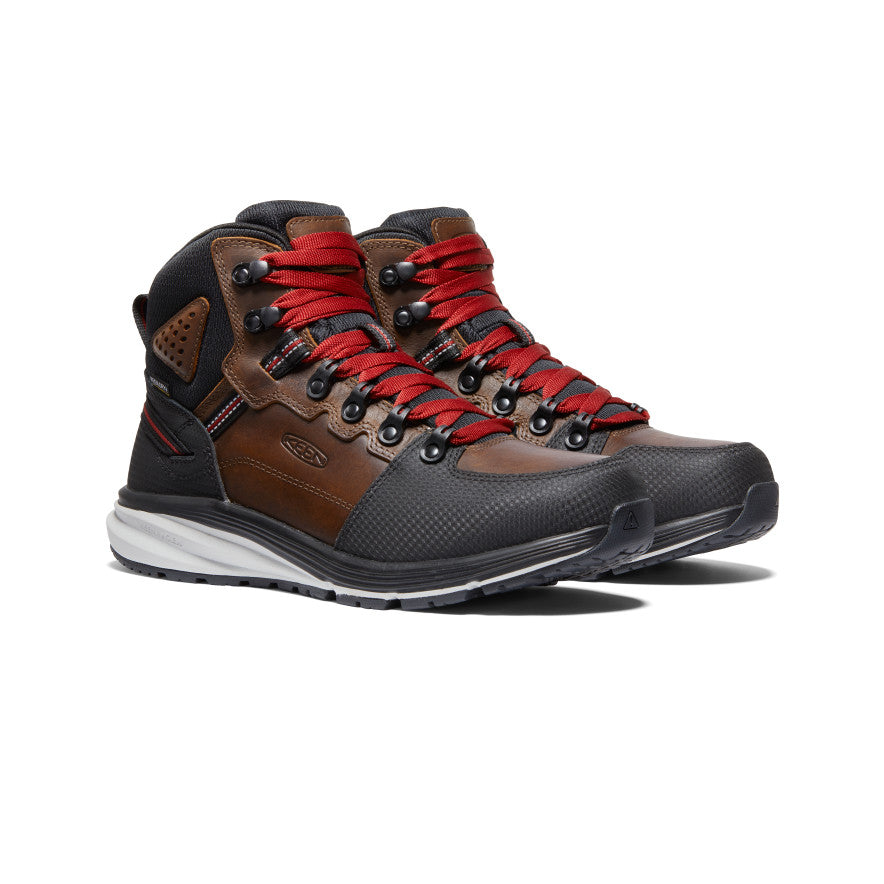 Men's Red Hook Waterproof Boot (Soft Toe) | Tobacco/Black - Image 2
