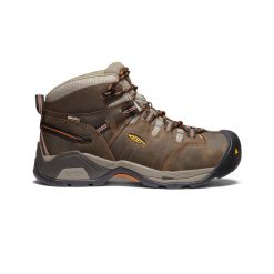 Men's Detroit XT Waterproof Boot (Soft Toe) | Black Olive/Leather Brown