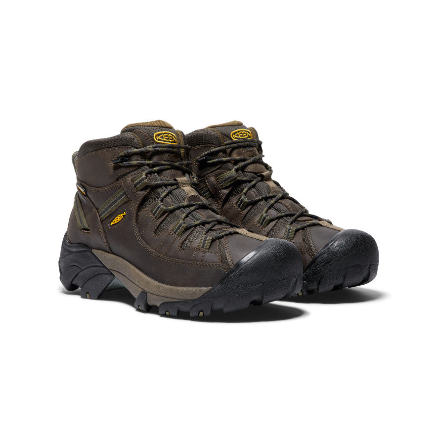 Men's Targhee II Mid Waterproof Hiking Boots | Canteen/Dark Olive - Image 2