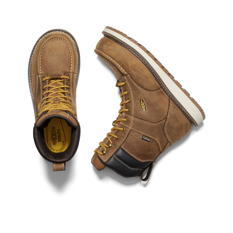 Men's Cincinnati 8 Waterproof Boot (Carbon Toe) | Belgian/Sandshell - Image 4