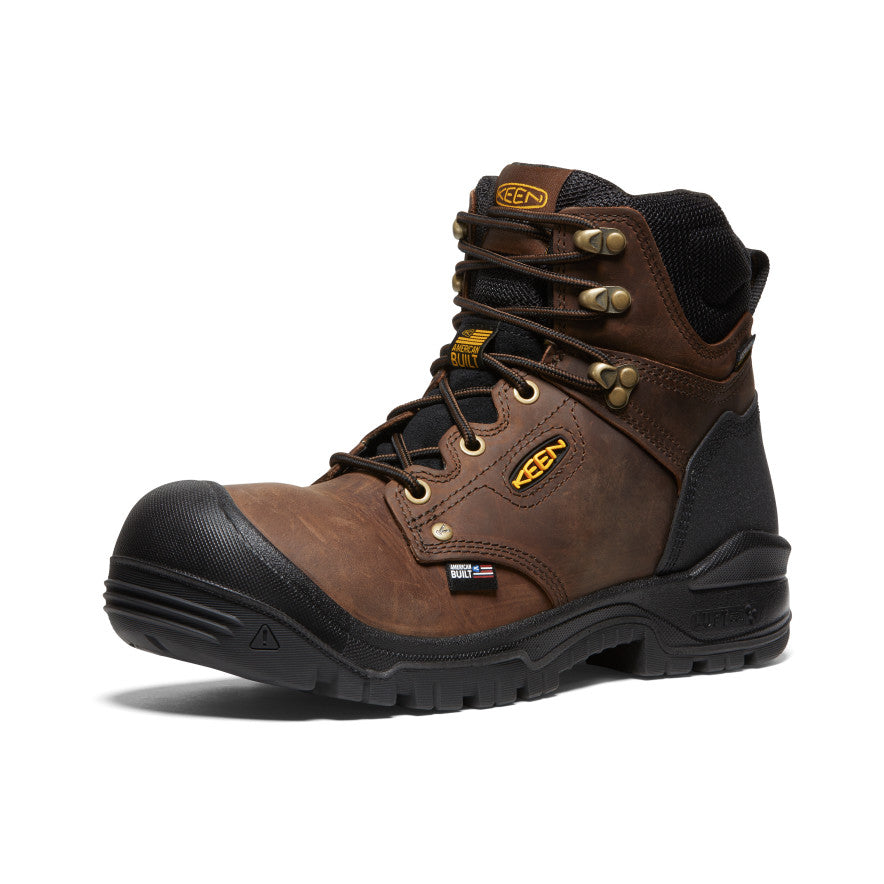 Men's Independence 6 Waterproof Boot (Soft Toe) | Dark Earth/Black - Image 3