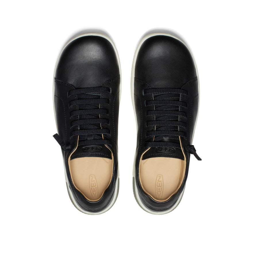 Men's KNX Leather Sneaker | Black/Star White - Image 4