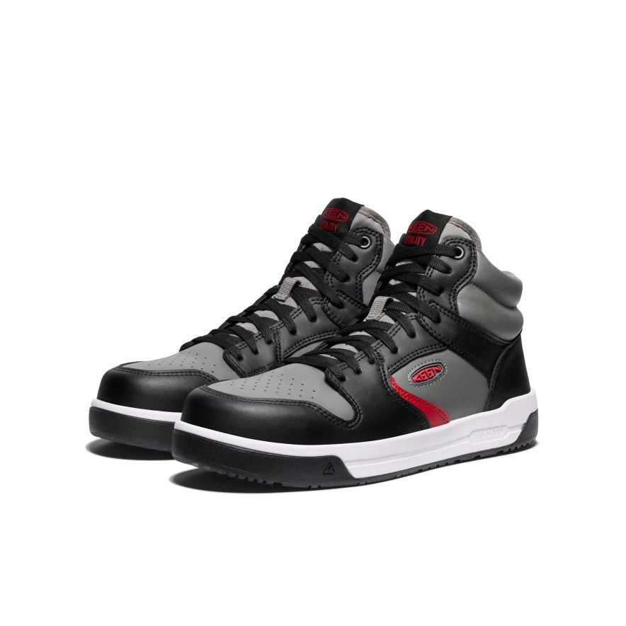 Men's Overton Mid Work Shoe (Carbon Toe) | Steel Grey/Black - Image 2