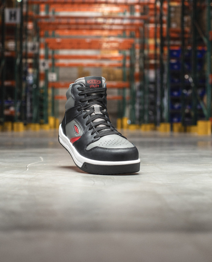 Men's Overton Mid Work Shoe (Carbon Toe) | Steel Grey/Black - Image 9