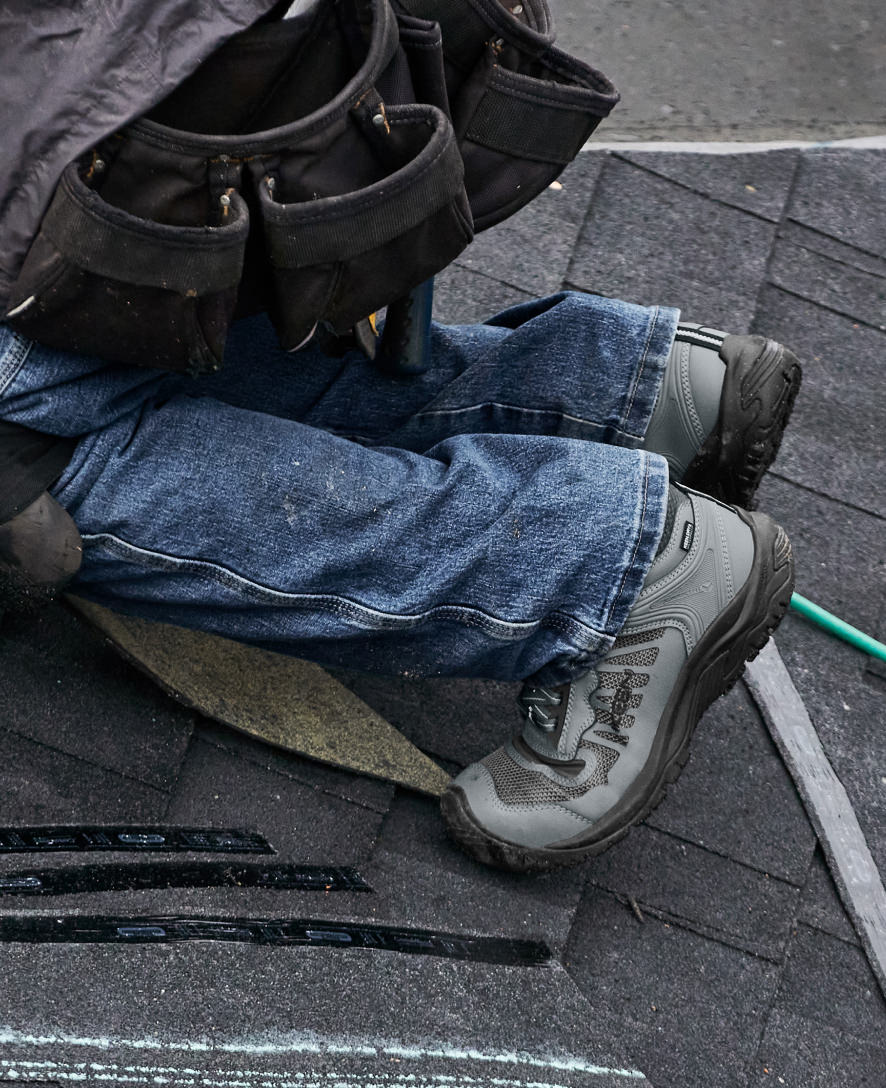 Men's Reno Mid Waterproof (Carbon Toe) | Magnet/Black - Image 9