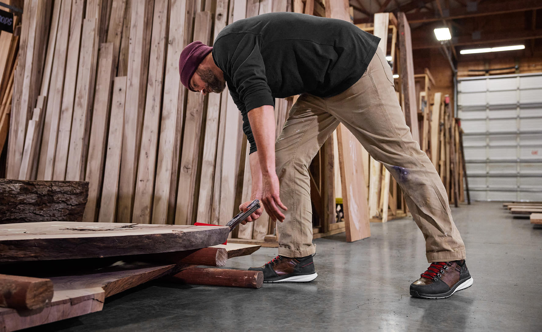 Men's Red Hook Waterproof Boot (Soft Toe) | Tobacco/Black - Image 6