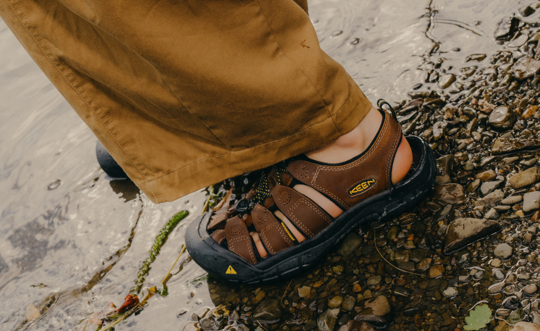 Men's Newport Leather Sandal | Bison - Image 7