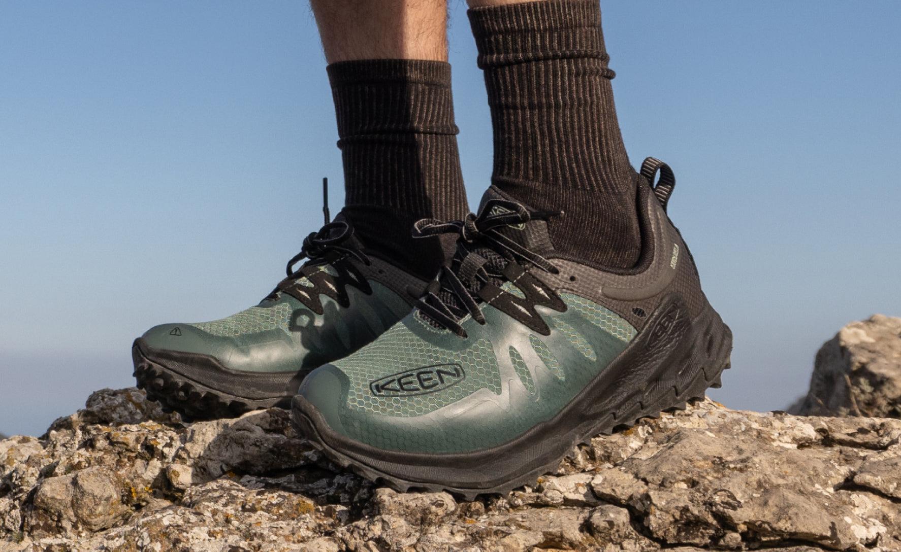 Men's Zionic Waterproof Hiking Shoe | Brindle/Bright Marigold - Image 7