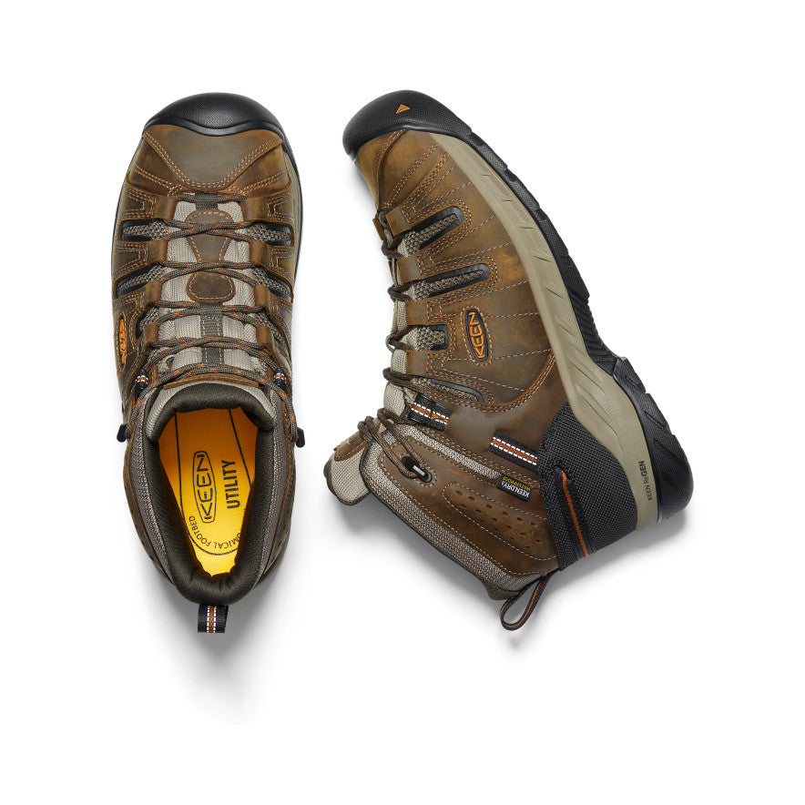 Men's Flint II Waterproof Mid (Soft Toe) | Black Olive/Brindle - Image 4