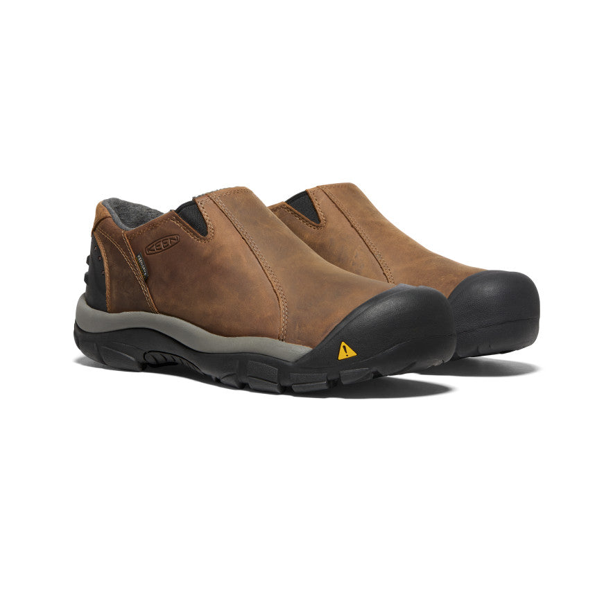 Men's Brixen Waterproof Shoe Wide | Slate Black/Madder Brown - Image 2