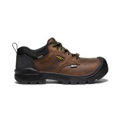 Men's Independence Oxford Waterproof Shoe (Carbon Toe) | Dark Earth/Black
