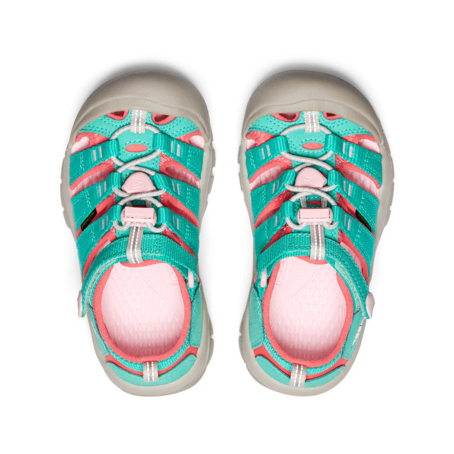 Little Kids' Newport H2 | Bright Aqua/Giggle Pink - Image 4