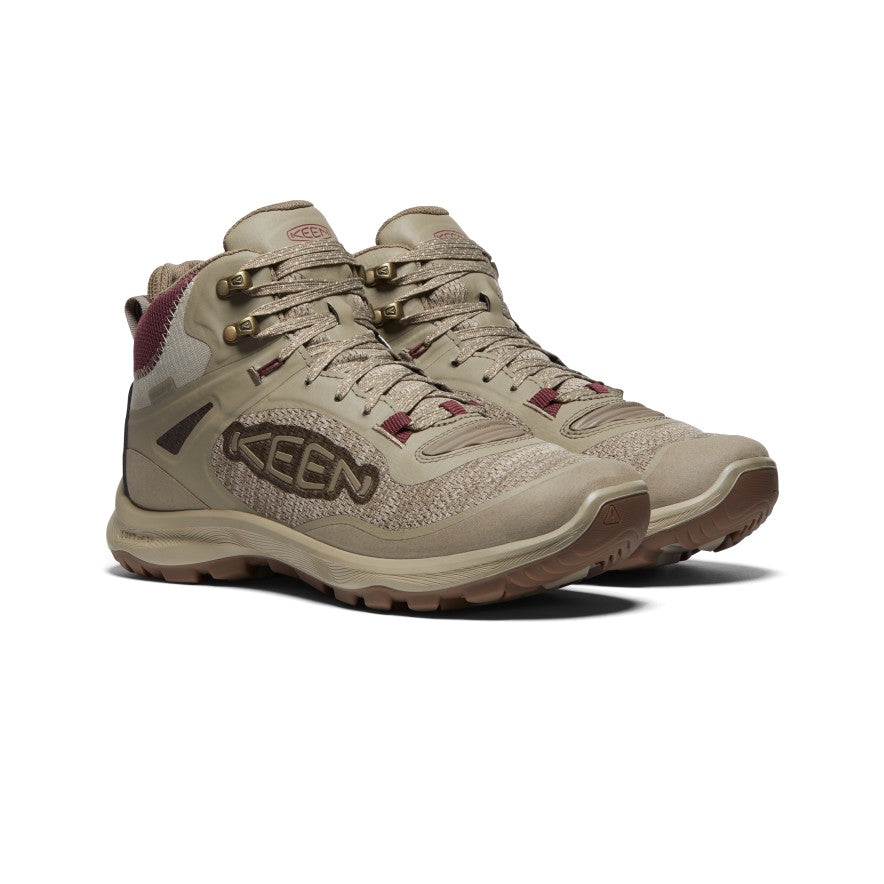 Women's Terradora Flex Waterproof Hiking Boot | Plaza Taupe/Windsor Wine - Image 2