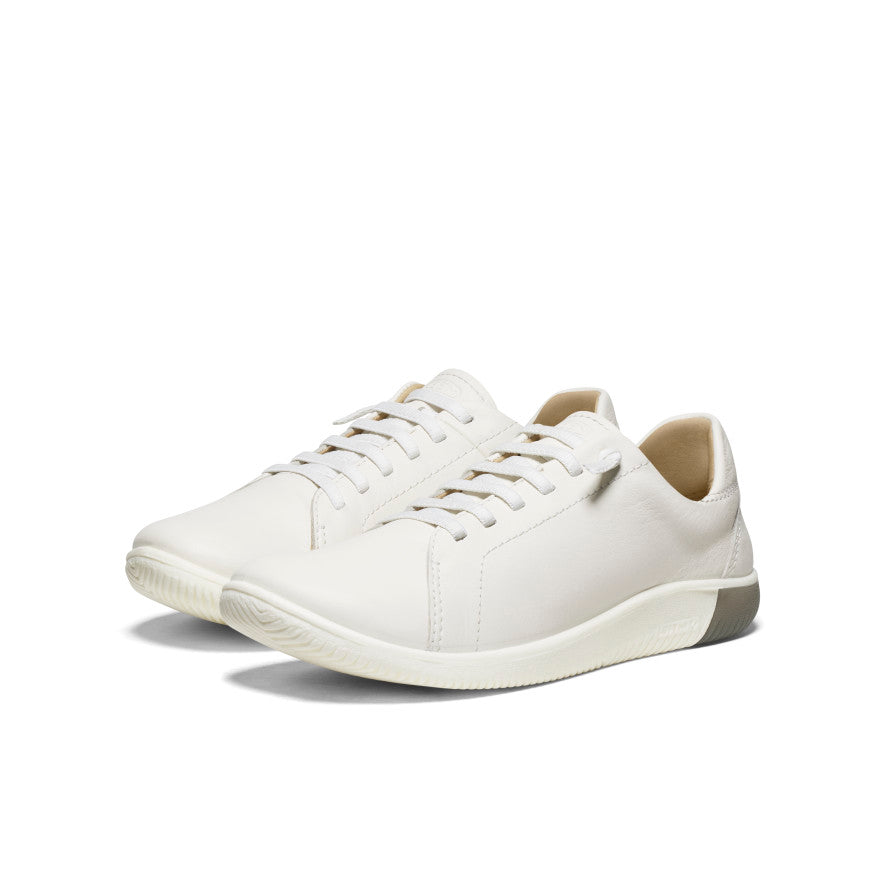 Women's KNX Leather Sneaker | Star White/Star White - Image 2