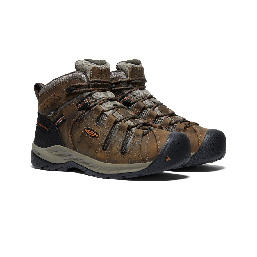Men's Flint II Waterproof Mid (Soft Toe) | Black Olive/Brindle - Image 2